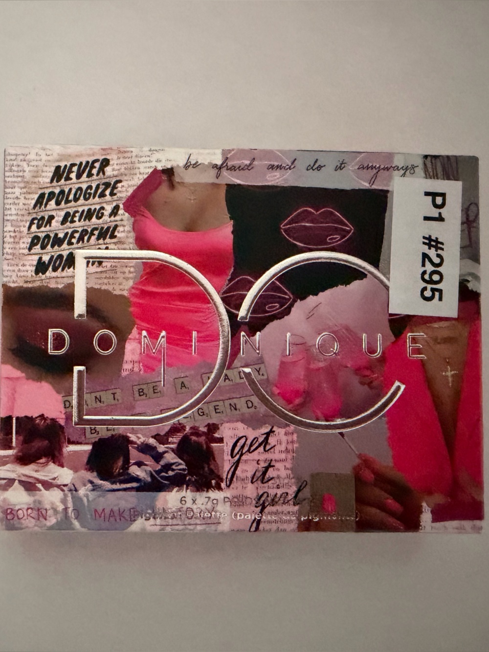 Dominique Pink Graphic Hair Accessory Card